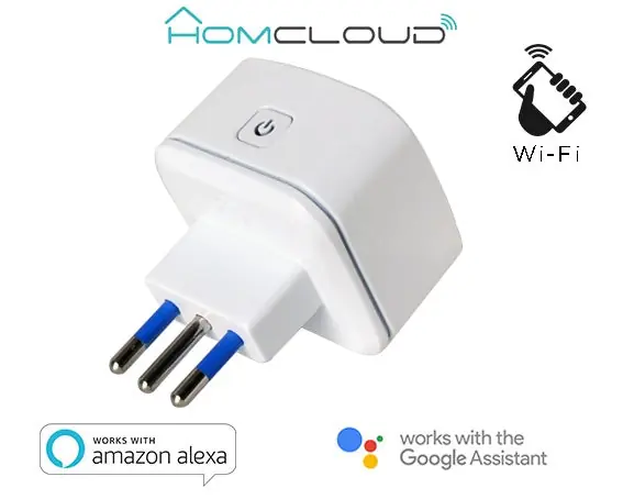 Presa Intelligente Wi-Fi 10A Italiana HomCloud