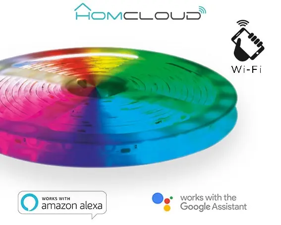Striscia LED wi-fi Kit dimmerabile HomCloud