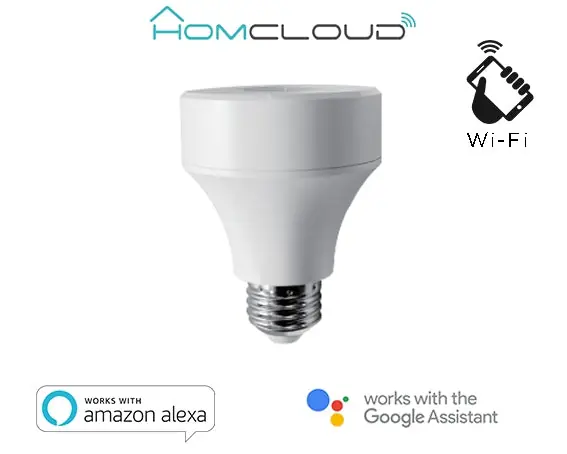 Adattatore Wi-FI lampadina E27/E27 dimmerabile HomCloud