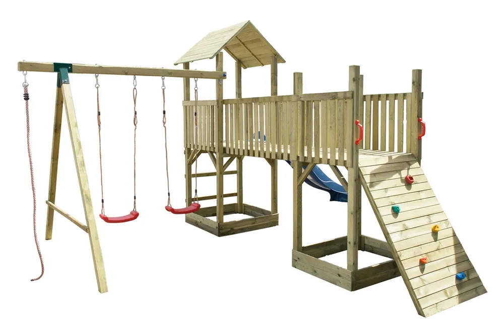 Gioco torre doppia cm.410x480x280h