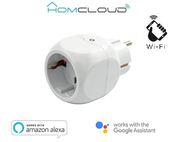 Presa Intelligente Wi-Fi 16A Schuko HomCloud