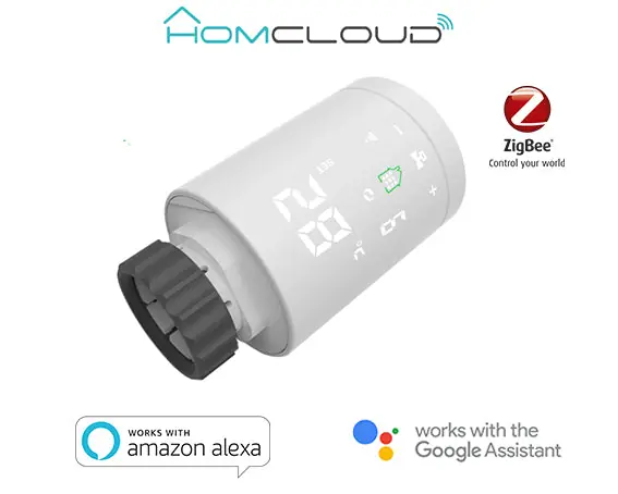 Valvola termostatica per radiatori Smart digitale zigbee Homcloud