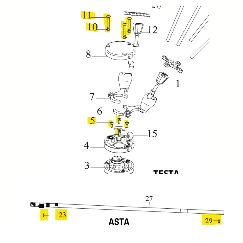 Set viteria completa per abbacchiatore Jolly Italia