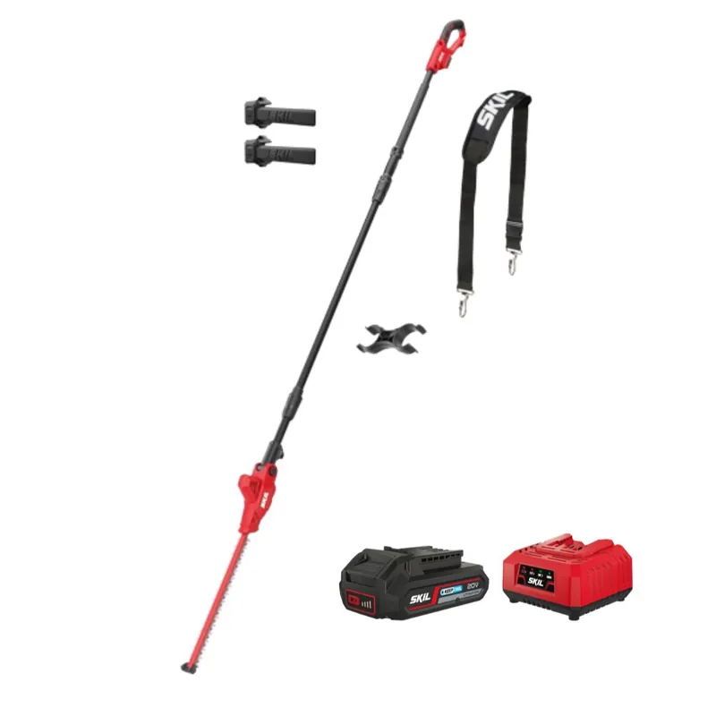 Tagliasiepi a Batteria Skil 0640AA ad Asta telescopica fino cm.300 - con Batteria e Caricabatteria