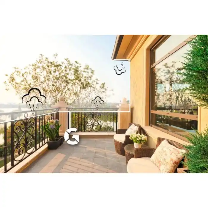 Kit impianto balcone 3 ugelli per sistema Geyser Stocker 4212