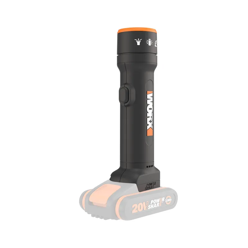Torcia Led - Faretto Portatile Worx WX027.9 a Batteria 20V Litio Senza Batteria e Caricabatteria