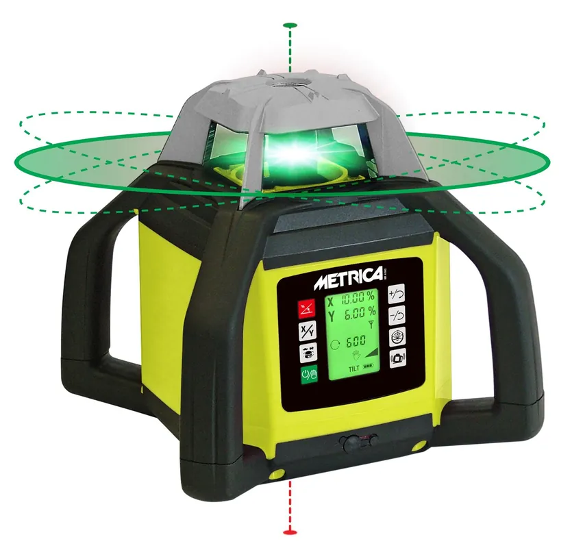 Livella Laser Rotativo Incligrad 2 Green Doppia pendenza Metrica - 61392