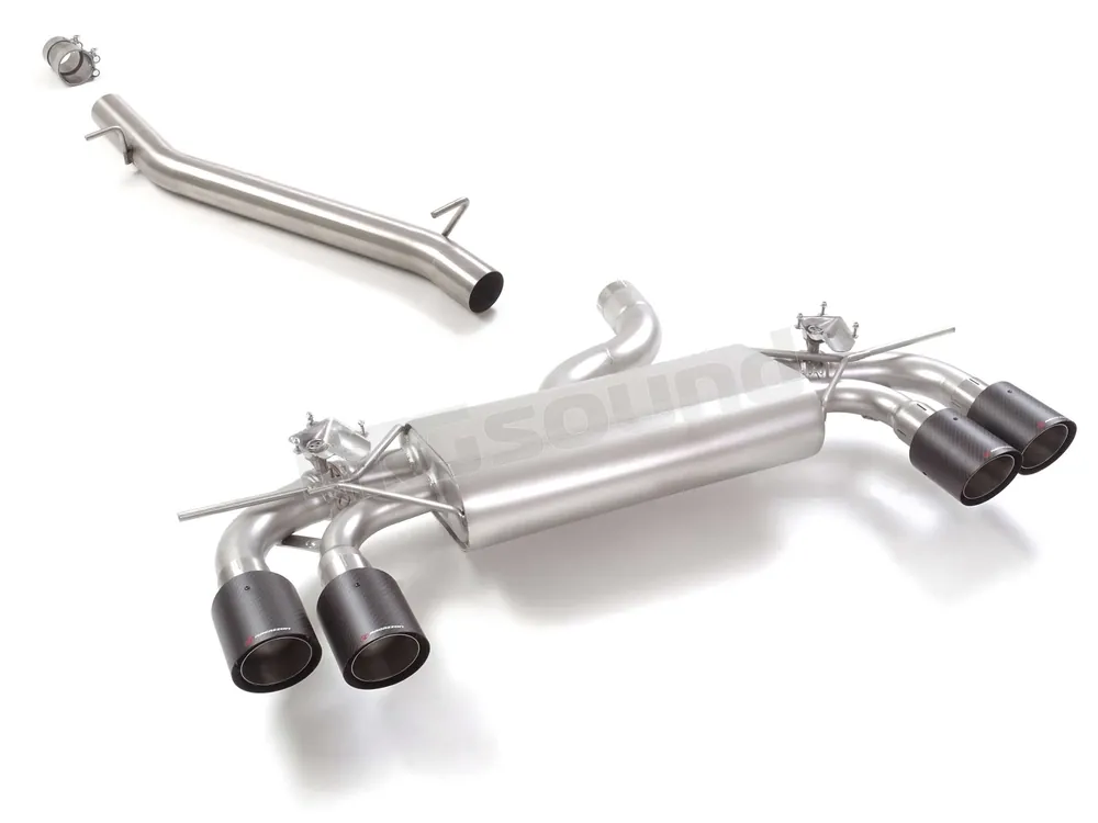 Ragazzon 50.1167.84 Tubo centrale inox + Posteriore inox sdoppiato per