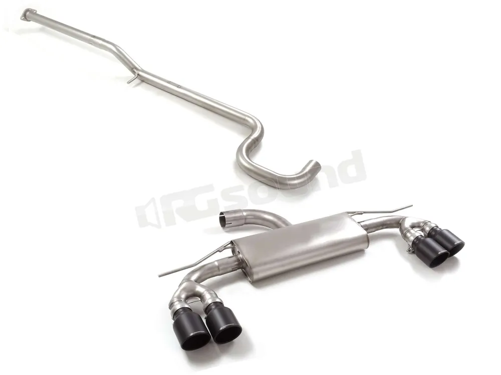 Ragazzon 50.1099.64B Tubo centrale + Posteriore inox sdoppiato Cupra