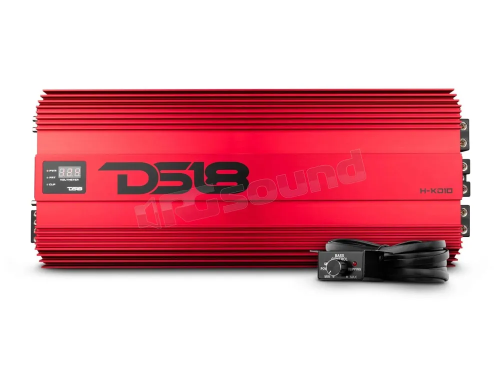 DS18 H-KO10/RD Amplificatore a 1 canale con Voltmetro 10000 Watt Rms -