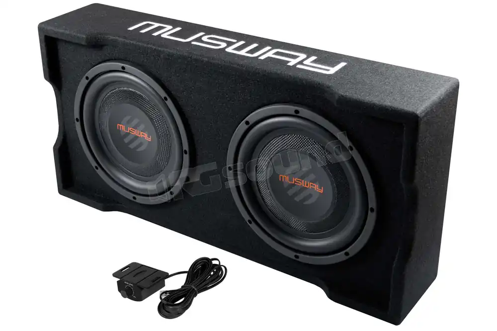 MUSWAY MF210A box downfire con subwoofer da 25 cm (10‘‘) amplificato e
