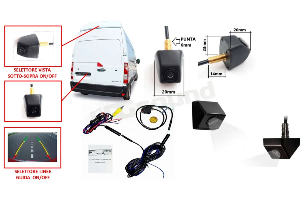 RG Sound DGC222V2 Sistemi di Retrovisione - Telecamere