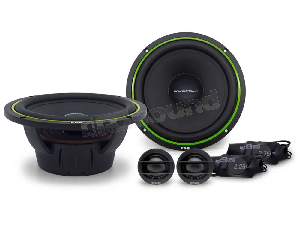 ESB car audio 2.6K2X Kit altoparlanti a 2 vie con Tweeter 25mm Sist