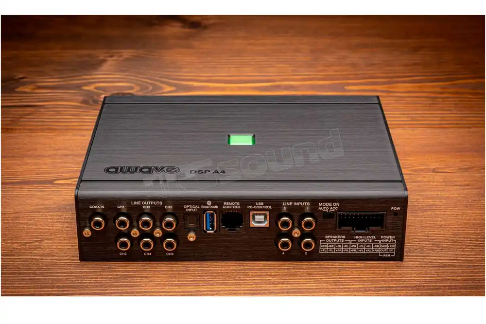Awave DSP-A4 Amplificatore con dsp classe D 4x80w Processori amplifi