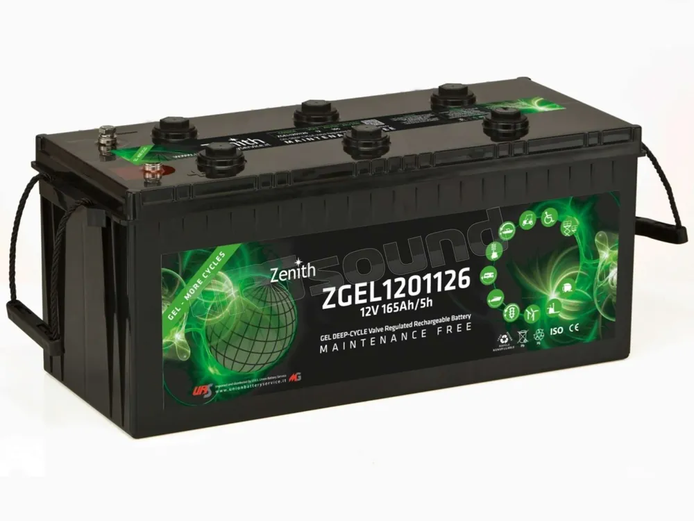 Zenith ZGEL1201126 Batteria al piombo sigillata GEL Uso Ciclico Batt