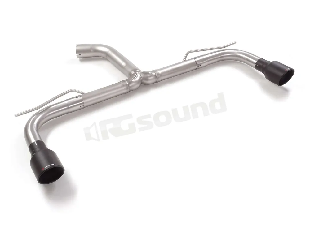 Ragazzon 50.1135.61B Tubo posteriore Gr. N inox sdoppiato con terminal