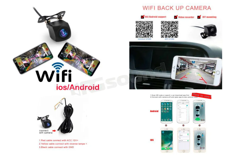 RG Sound DGCWIFI sistema di retrovisione con linee guida Sistemi di