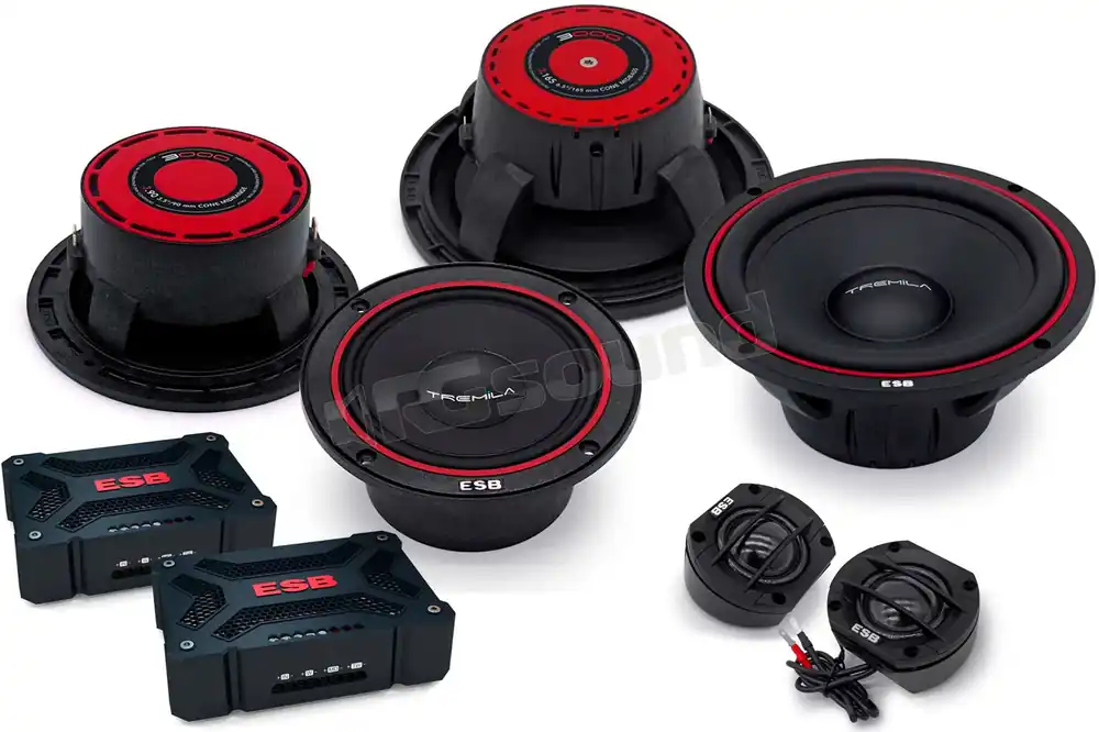 ESB car audio 3.6K3X sistema di altoparlanti a 3 vie Serie 3000 con cr