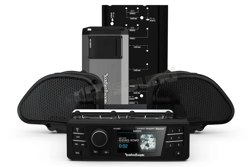 Rockford Fosgate HD9813RG-PMX-STG2 Sistema audio amplificato a 2 diffu