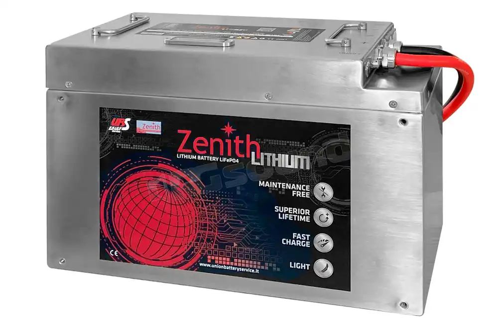 Zenith ZLI036065.INOX Batteria al litio 38.4 V, 100 Ah Batterie per