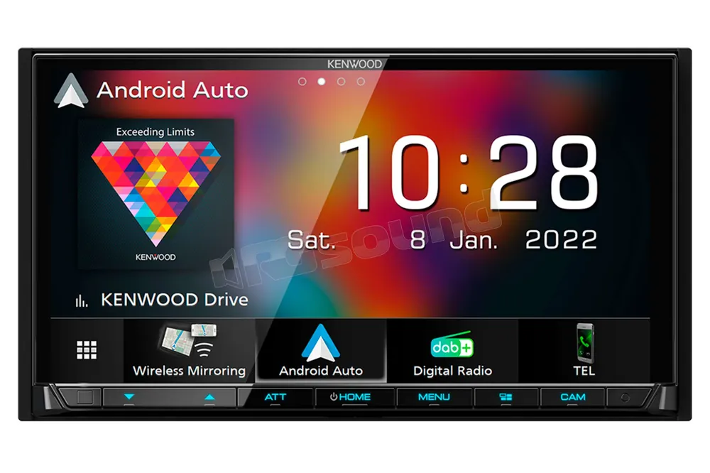 Kenwood DMX8021DABS Monitor 7" WVGA Bluetooth, DAB+, Android Auto e Ap
