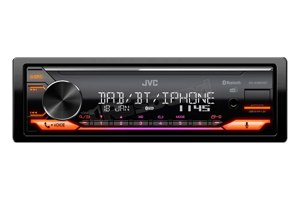 JVC KD-X482DBT Autoradio 1 din e 2 din Car stereo - Autoradio 1 e 2