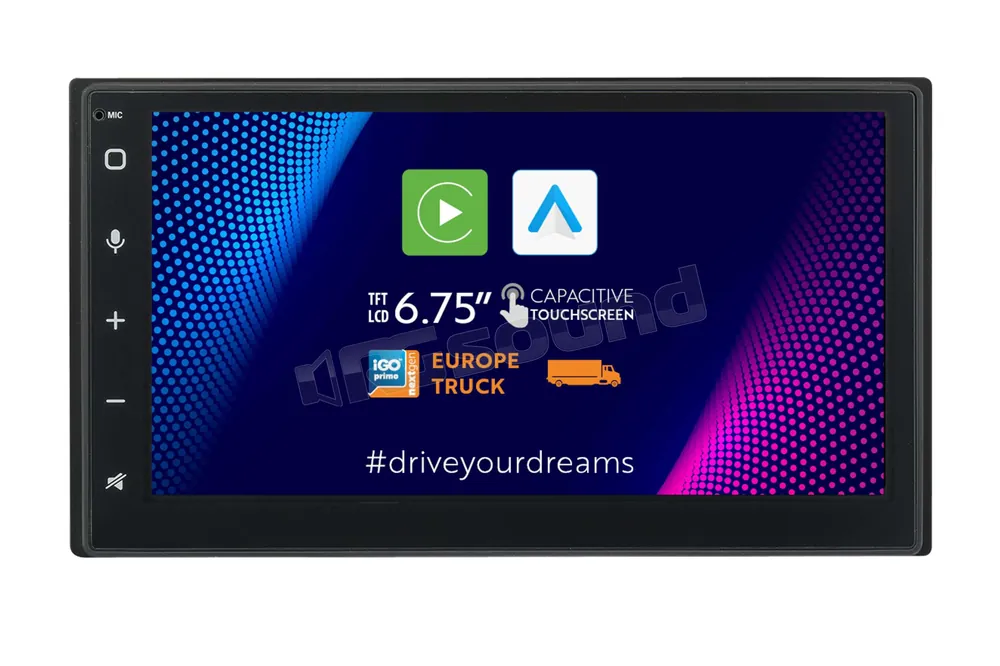 Phonocar VM012K monitor Apple CarPlay e Android Auto + mappa Europa TR