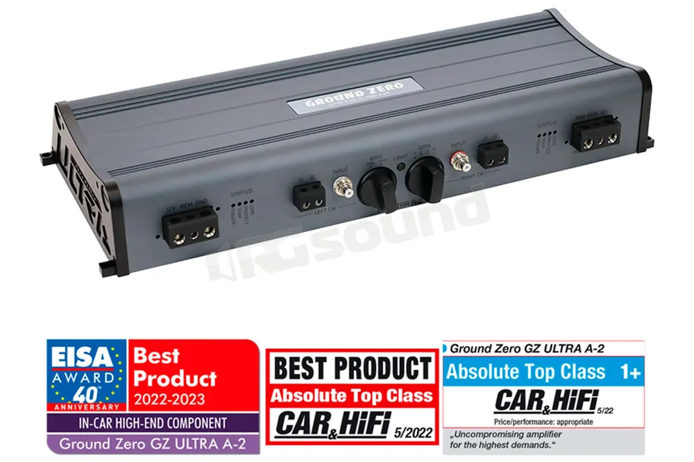Ground Zero GZ ULTRA A-2 amplificatore analogico 2 canali sound qualit