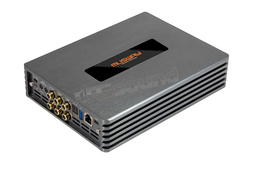 MUSWAY M4+V3 Amplificatore di Classe D a 4 canali con DSP a 8 canali