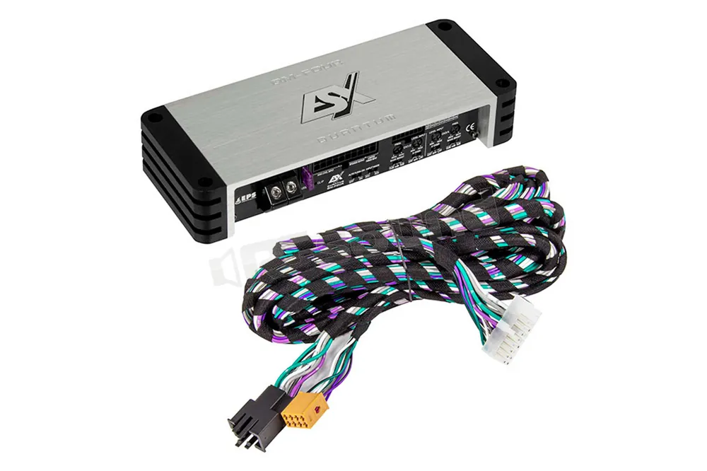 ESX QM-FOUR-PP mini amplificatore digitale 4 canali + cablaggio Power