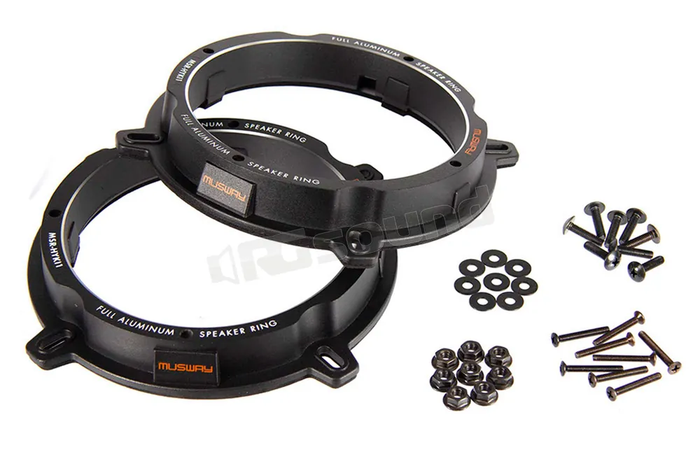 MUSWAY MSR-HYKI1 Adattatori altoparlanti 16,5 cm in alluminio per HYUN