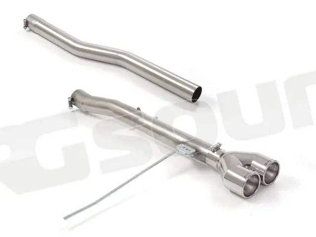 Ragazzon 50.0943.28 Tubo posteriore Gr. N inox con terminali rotondi p