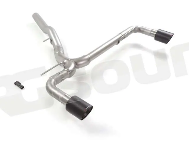 Ragazzon 50.1001.74 Tubo posteriore Gr. N inox sdoppiato con terminali