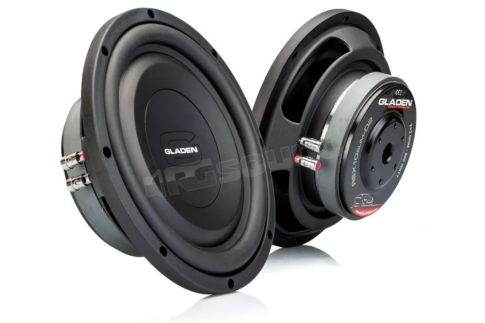 Gladen RSX 10 SLIM D2 Subwoofer 25cm Subwoofer - Subwoofer