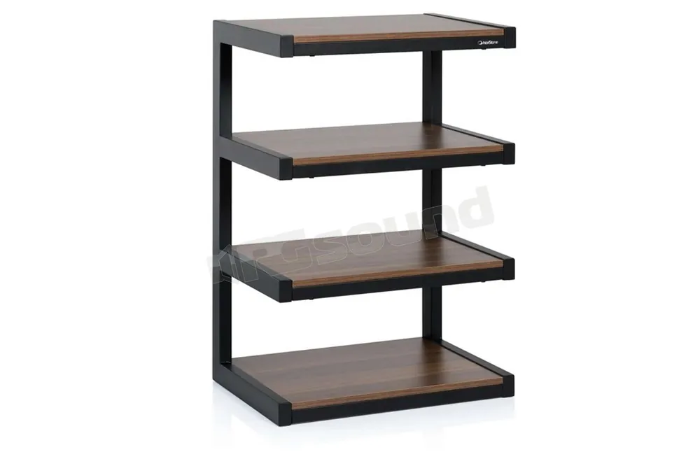 NorStone ESSE HIFI BLACK/WALNUT finitura nero e noce Supporti TV LCD