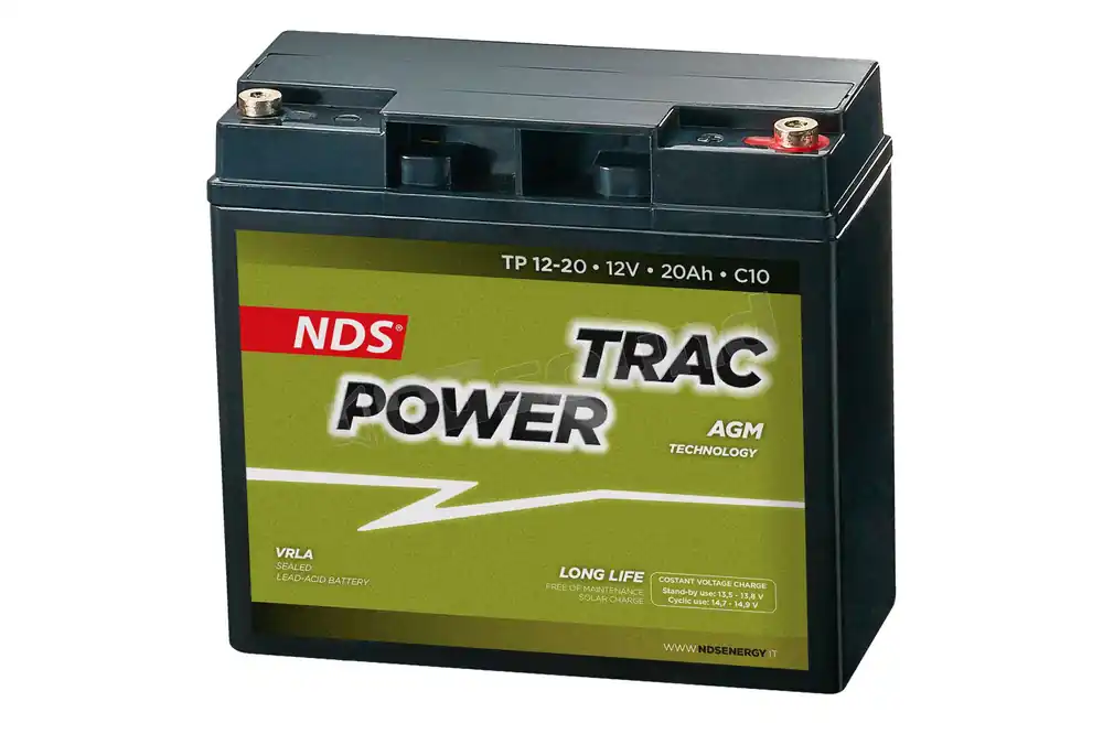 NDS Energy TP12-20 Trac Power batteria trazione leggera AGM 12V 20Ah