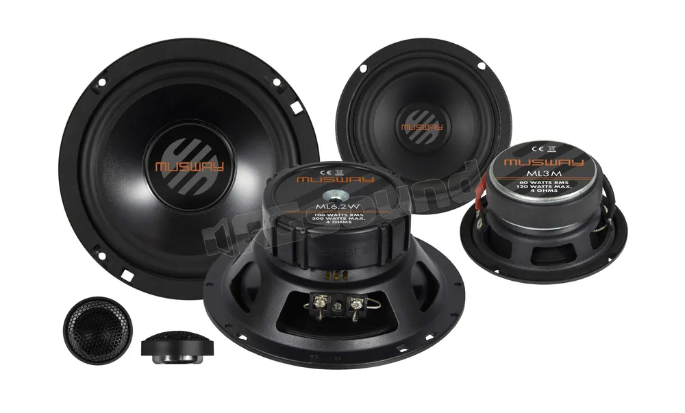 MUSWAY ML6.3A Sistema attivo di componenti a 3 vie da 16,5 cm (6.5")