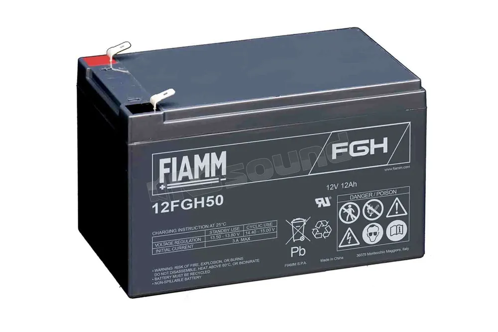 Fiamm 12FGH50 confezione con 6 batterie Batterie per avviamento e se