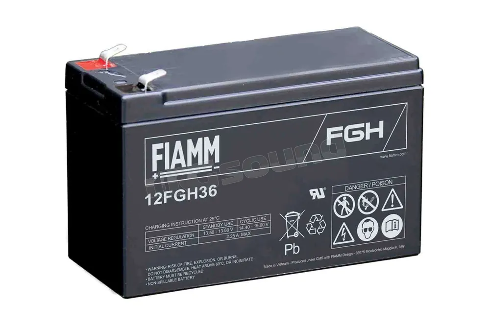 Fiamm 12FGH36 confezione con 5 batterie Batterie per avviamento e se