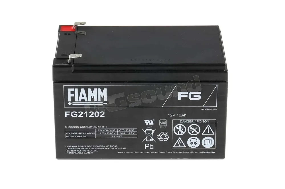 Fiamm FG21202 confezione con 4 batterie Batterie per avviamento e se