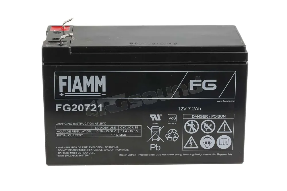 Fiamm FG20721 confezione con 5 batterie Batterie per avviamento e se
