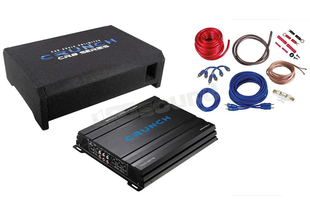 Crunch CBP1000F Kit completo con amplificatore a 4 canali Sistemi al