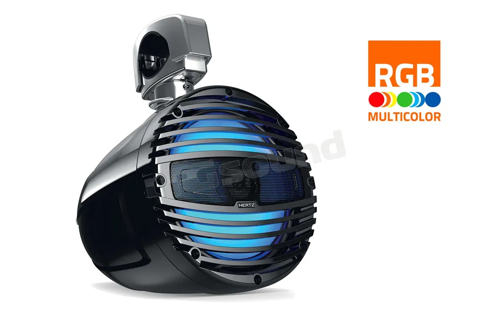 Hertz HTX 8 M-CL-TC Coassiale nautico 20cm con fissaggio e illuminazio