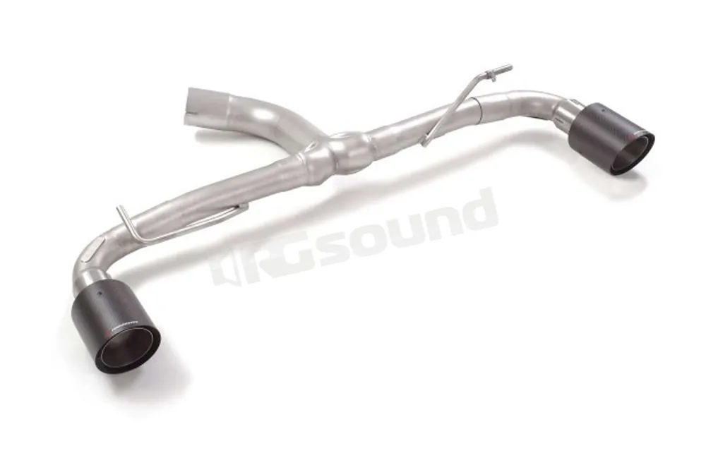Ragazzon 50.0954.74 Tubo posteriore Gr. N inox sdoppiato con terminali