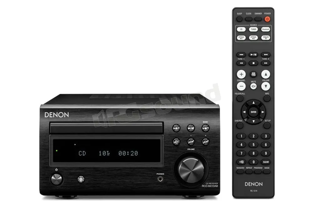 Denon RCDM41DAB Sintoamplificatore Micro HiFi con CD e Bluetooth - Ner