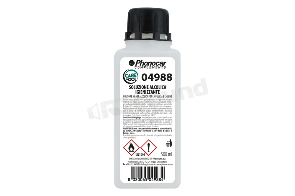 Phonocar 04988 soluzione a base alcolica con Etanolo e 2Propanolo, ric
