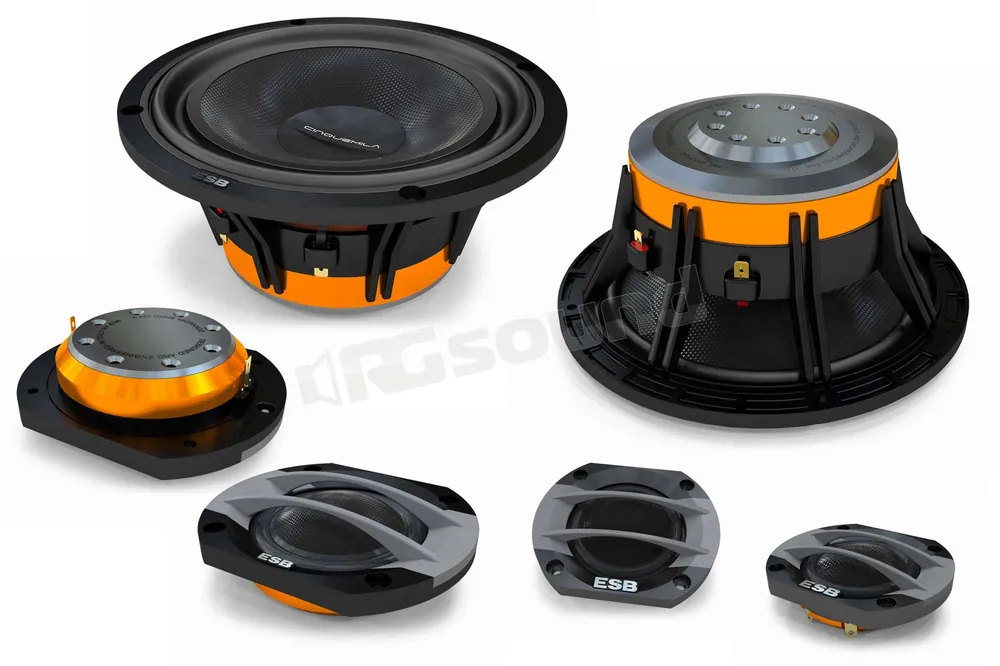 ESB car audio 5.6K3 Sistema a 3 vie 165mm Serie 5000 Sistemi altopar