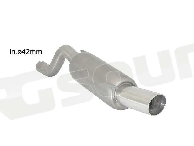 Ragazzon 10.0553.60 Posteriore inox con terminale rotondo per Opel M