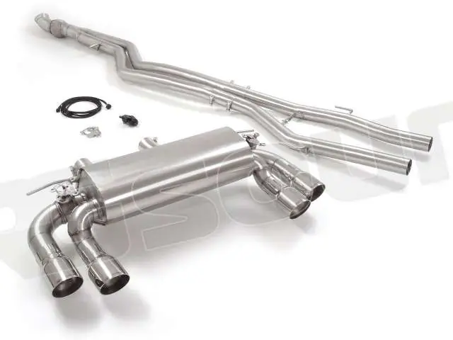 Ragazzon 50.0760.58 Tubo centrale inox + Posteriore inox sdoppiato con