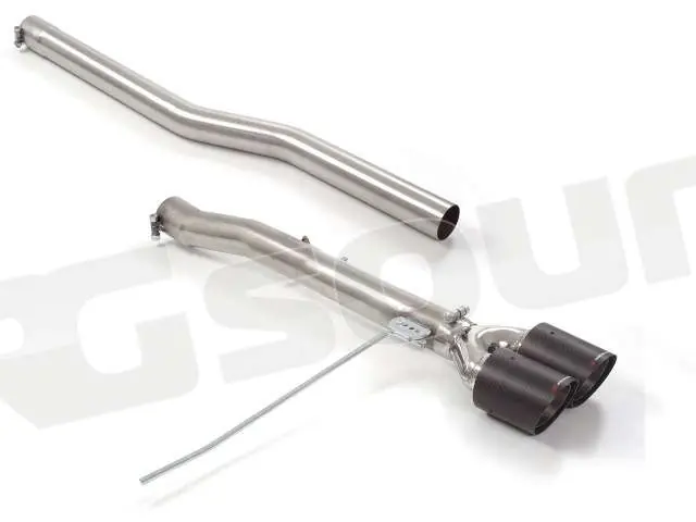 Ragazzon 50.0753.84 Tubo posteriore inox con terminali rotondi per Min